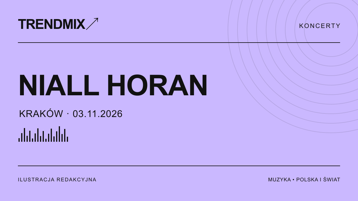 Niall Horan w Krakowie. „Dinner Party” 3 listopada