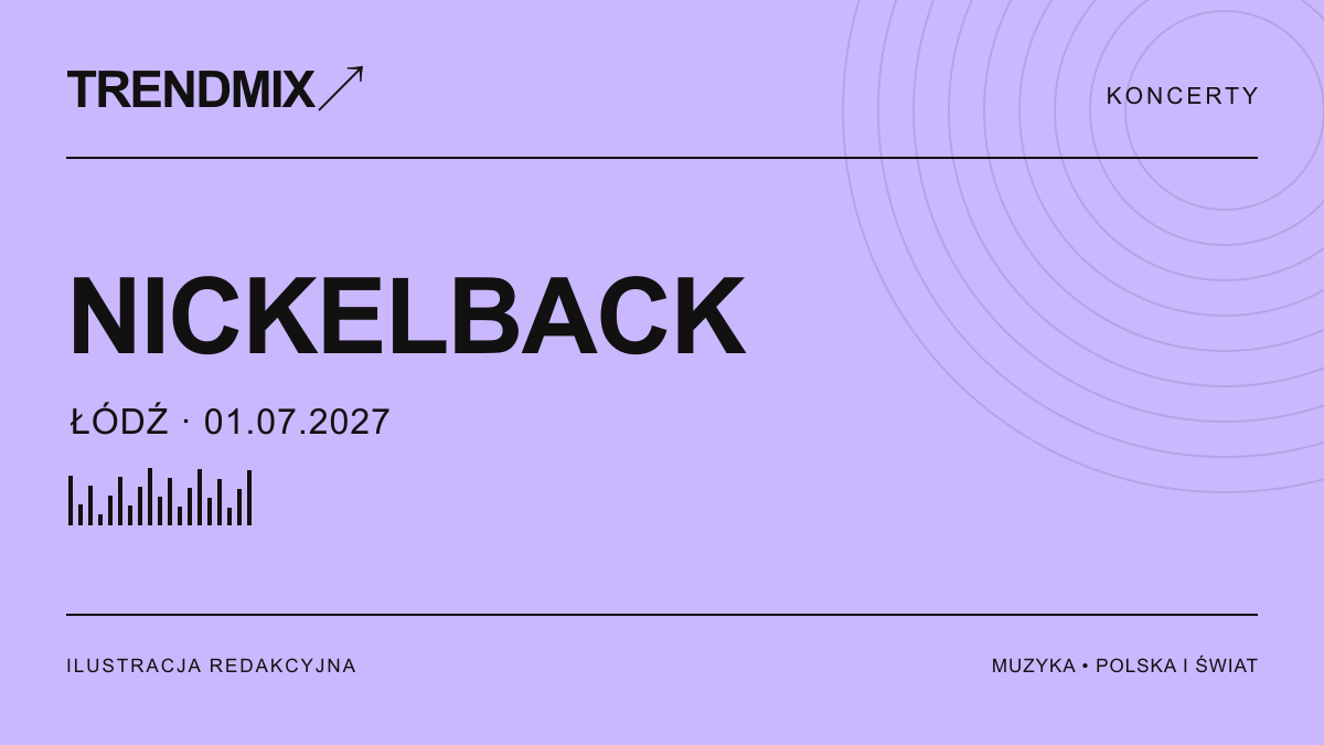 Nickelback i Don Broco w Łodzi. Koncert 1 lipca 2027